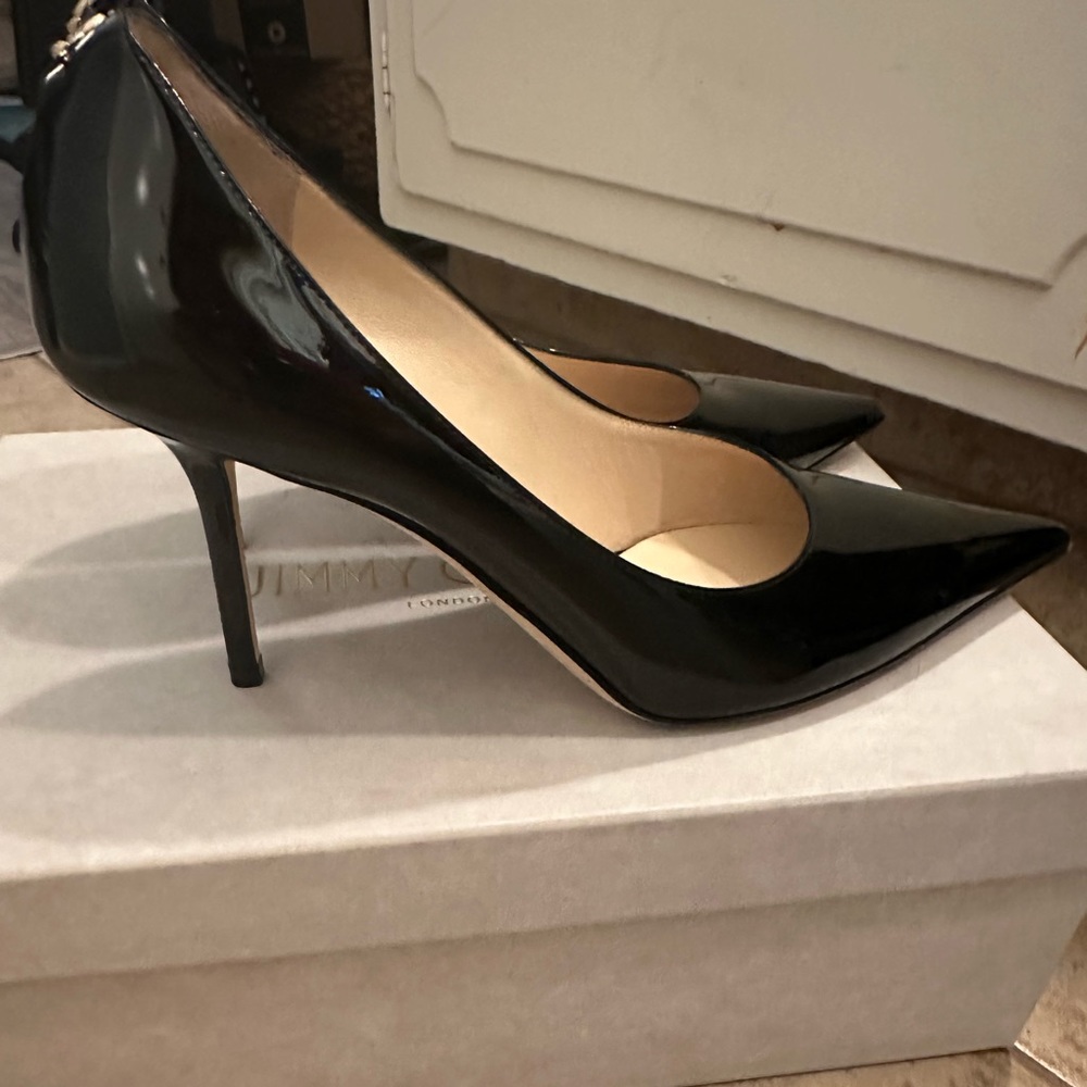 Patent leather Jimmy Choo pumps